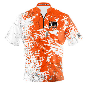 Express Orange Grunge Bowling Jersey