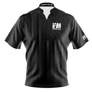 Express Black American Flag Bowling Jersey