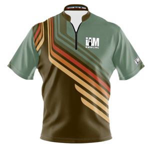 Signature Green Striped Mosaic Bowling Jersey