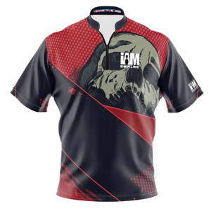 Signature Black Skull Slash Bowling Jersey
