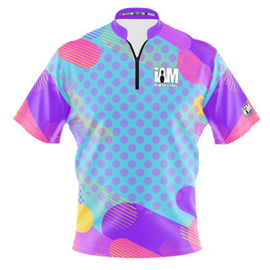 Signature Blue Polka Dot Fusion Bowling Jersey
