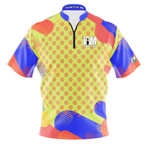 Express Orange Polka Dot Fusion Bowling Jersey