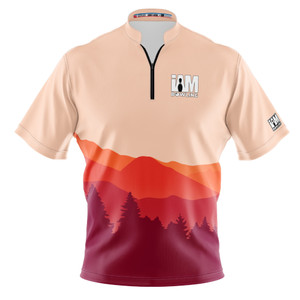Express Red Mountain Skyline Bowling Jersey