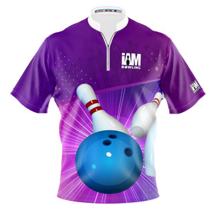 Express Purple Strike Blitz Bowling Jersey