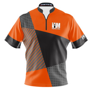 Signature Gray & Orange Mosaic Bowling Jersey