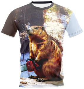 All-Over-Print Jersey - Chainsaw Woodchuck