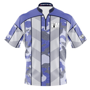 Signature Striped Navy Camo Bowling Jersey