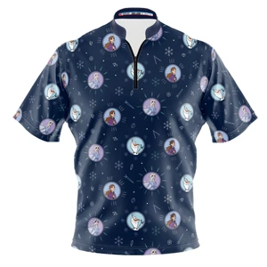 Signature Disney Frozen Repeating Pattern Bowling Jersey