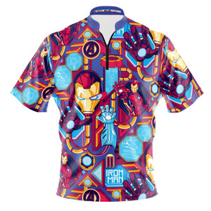 Express Marvel Iron Man Repeating Bowling Jersey