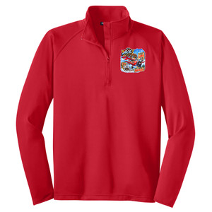 Misfit Universe Ace the Penguin Men's 1/2 Zip Pullover Jacket