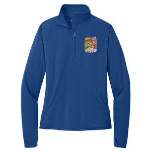 Misfit Universe Coop the Chicken 1/2 Zip Ladies Jacket
