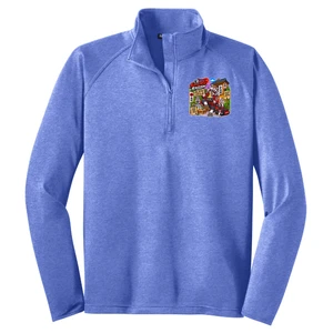 Misfit Universe Samurai Raccoon Men's 1/2 Zip Pullover Jacket