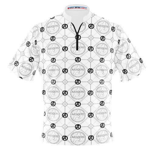 Express Marvel Avengers Logo Repeating Bowling Jersey