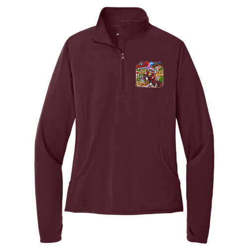 Misfit Universe Samurai Raccoon 1/2 Zip Ladies Jacket