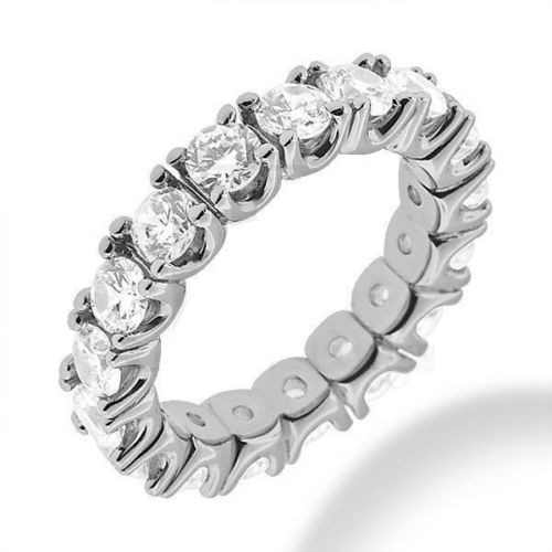 7.00 ct Round DIAOND ETERNITY U shape Band 14K White Gold, 14 x 0.50 ct each