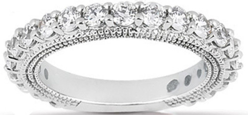 1.50 carat ROUND BRILLIANT DIAMOND Wedding Anniversary 14K Gold Band G SI1