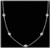 2 carat Round Diamonds By The Yard 18k white Gold Necklace 7 x 0.28 ct, F-G SI1