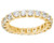 1 carat ROUND cut DIAMOND RING ETERNITY BAND 14k Yellow Gold "U" shape ANY SIZE