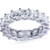 9.60 ct ASSCHER cut DIAMOND ETERNITY BAND PLATINUM sz 8, E-F VS GIA 16 x 0.60