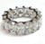 8.1 ct Radiant Cut Diamond Platinum Eternity Band E-F VVS/VS 1/2 ct each size 5