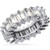 8.00 carat Emerald Cut DIAMOND ETERNITY BAND PLATINUM RING, 20 X 0.40 ct, F VS1