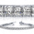 13.5 ct PRINCESS CUT DIAMOND TENNIS BRACELET 14K White GOLD G color VS/SI1