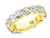 7.8 carat Round DIAMOND ETERNITY Band WEDDING Ring 18K Yellow Gold 0.60 ct each