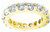 4 ct  Round DIAMOND ETERNITY RING 18K Yellow Gold BAND 16 x 0.25 ct G SI1 size 5