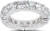  4.50 carat DIAMOND Eternity Ring 14k Gold Wedding Band Size 6, 18 x 0.25 ct each