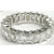 5 ct Emerald Cut DIAMOND ETERNITY RING 14k White Gold BAND G VVS 21 x 1/4 ct