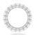 6.80 ct PRINCESS Cut DIAMOND Wedding Band ETERNITY 14k White Gold Ring G VS1/VS2