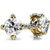 1.50 ct Round brill. Diamond Stud Earrings 0.60 carat each 14K Yellow Gold, F-VS