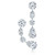 3 carats of Pear, Round & Mq cut Diamonds, Chandelier Platinum Earrings GIA E-F