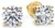 2.01 carat Round Diamond 14k Yellow Gold Stud Earrings Screw back GIA cert H VS1