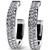 3 carat total Round cut Diamond Hoop Earrings, 50 x 0.03 carat each 8 grams