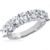 3.30 carat 7 Round Diamond Wedding Ring 18k White Gold Anniversary Band G SI1