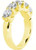 2.50 ct Round Diamond Anniversary "U" BAND 14K Yellow Gold Ring 5 x0.50 ct G SI