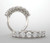 2.10 carat Round Diamond Lucida Style Wedding Band 14K White Gold Ring 7 x .30 ct GIA E-F VVS
