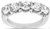 1.75 ct GIA Round Diamond G VVS Wedding Band 14K Gold "U" Shape Ring 5 x 0.35 ct