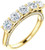 1.50 carat GIA Round Diamond E-F- VVS Wedding Band 14K Yellow Gold Ring 5 x 0.30