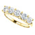 1.50 carat GIA Round Diamond E-F- VVS Wedding Band 14K Yellow Gold Ring 5 x 0.30 ct each