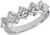 1.75 ct total Diamond Wedding Ring Anniversary 14K White Gold Band 5 x 0.35 ct
