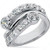 1.80 ct Right Hand Round Diamond Wedding Band 14K White Gold ring G SI1
