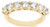 7 Round Diamond Wedding Ring 14K Yellow Gold Band 1.05 carat F VS .15 carat