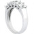 2.15 carat 5 Emerald Cut Diamond Ring 18k white Gold Anniversary Band GIA E VVS1