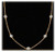 1 ct Round Diamond By The Yard Necklace 14K Yellow Gold 5 x 0.20 ct G-H VS/SI1