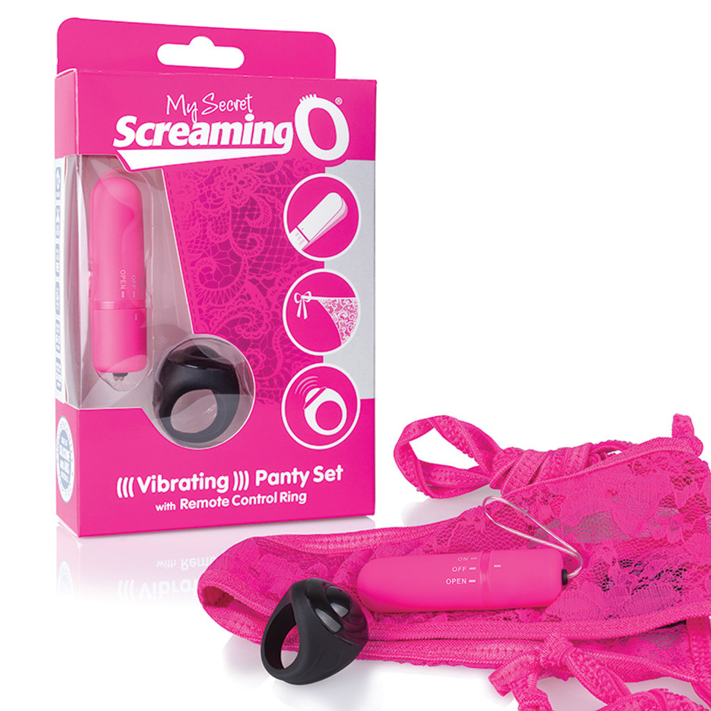 Pink Screaming O Remote Control Panty Vibe - Combo 