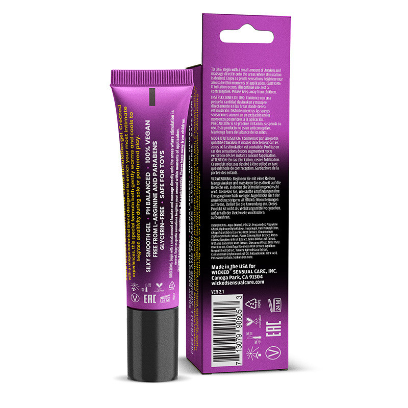 Wicked Sensual Care Awaken Clitoral Massage Gel - Back