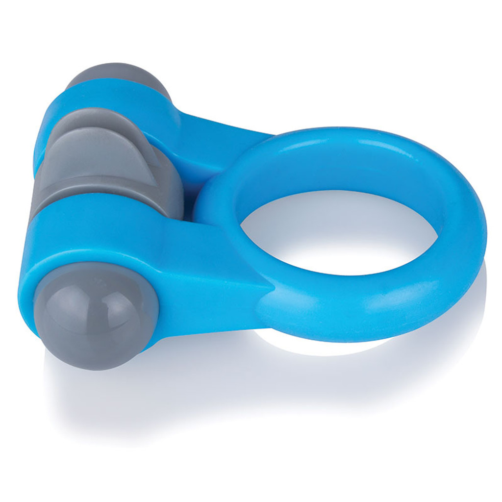 Blue Screaming O Sport Vibrating Ring - Top
