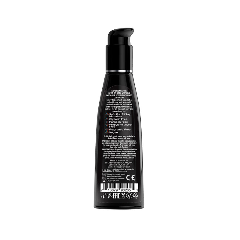 Wicked Hybrid Lubricant 4 oz. - Back